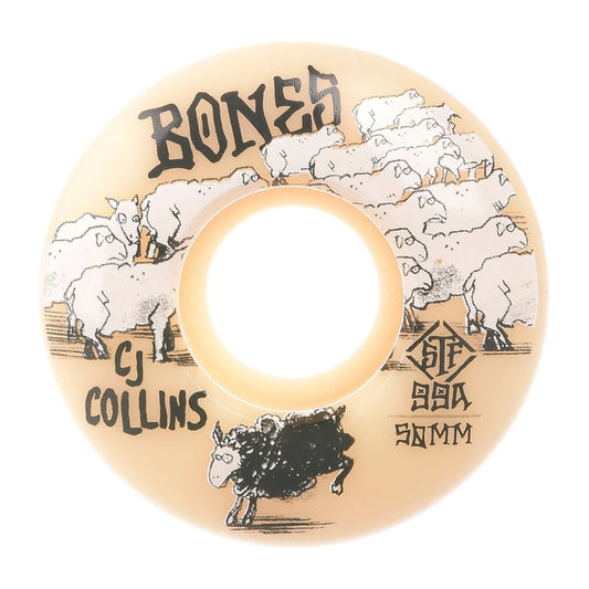 Bones STF V3 Slims Collins Black Sheep 99a 50mm Skateboard Wheels