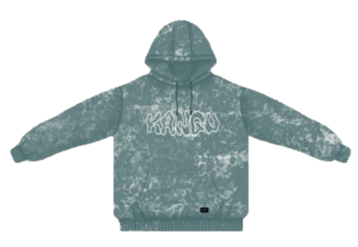 HOODIE KANGUS TIE AZUL HOODIES