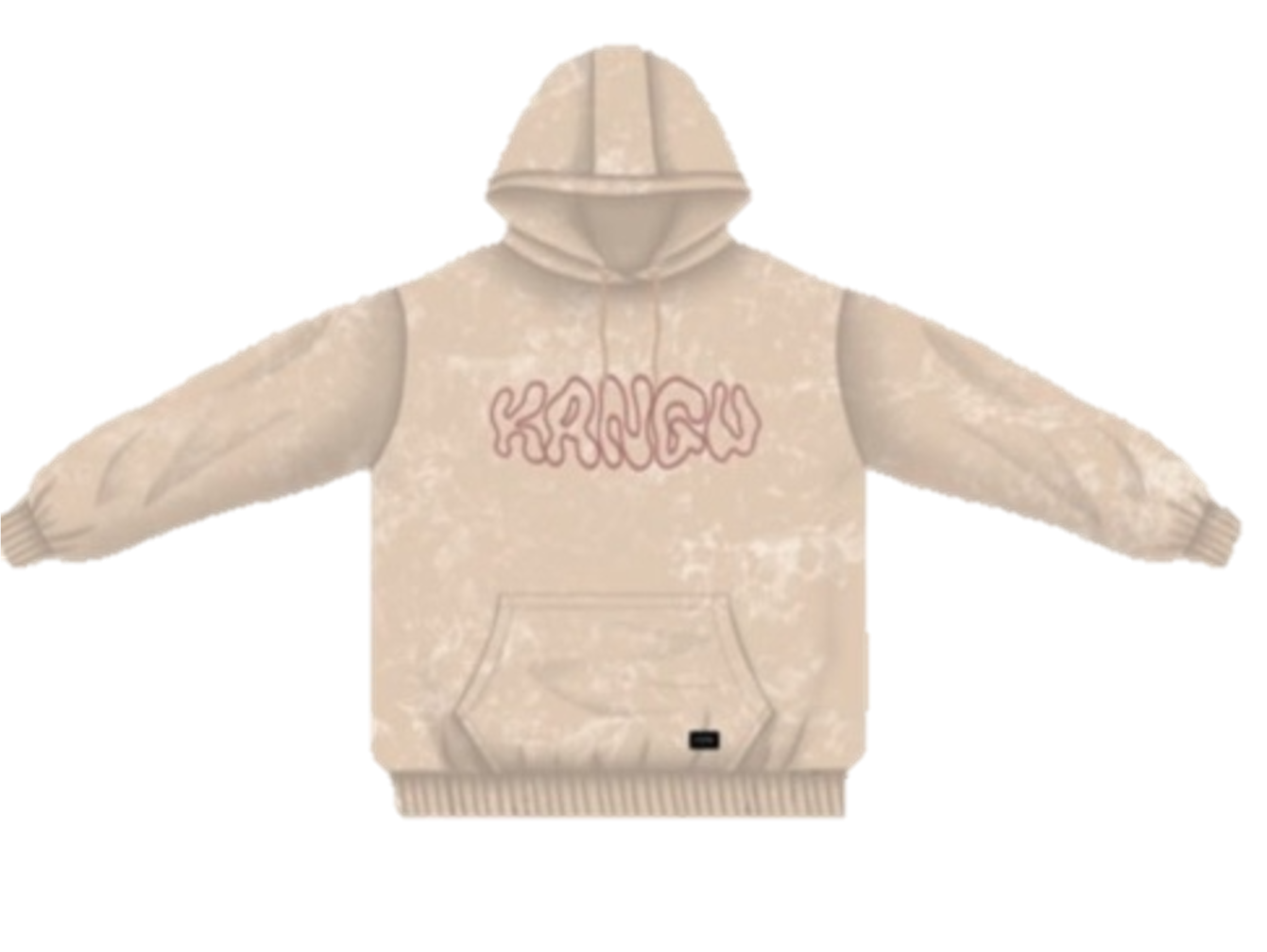 HOODIE KANGUS TIE BEIGE HOODIES