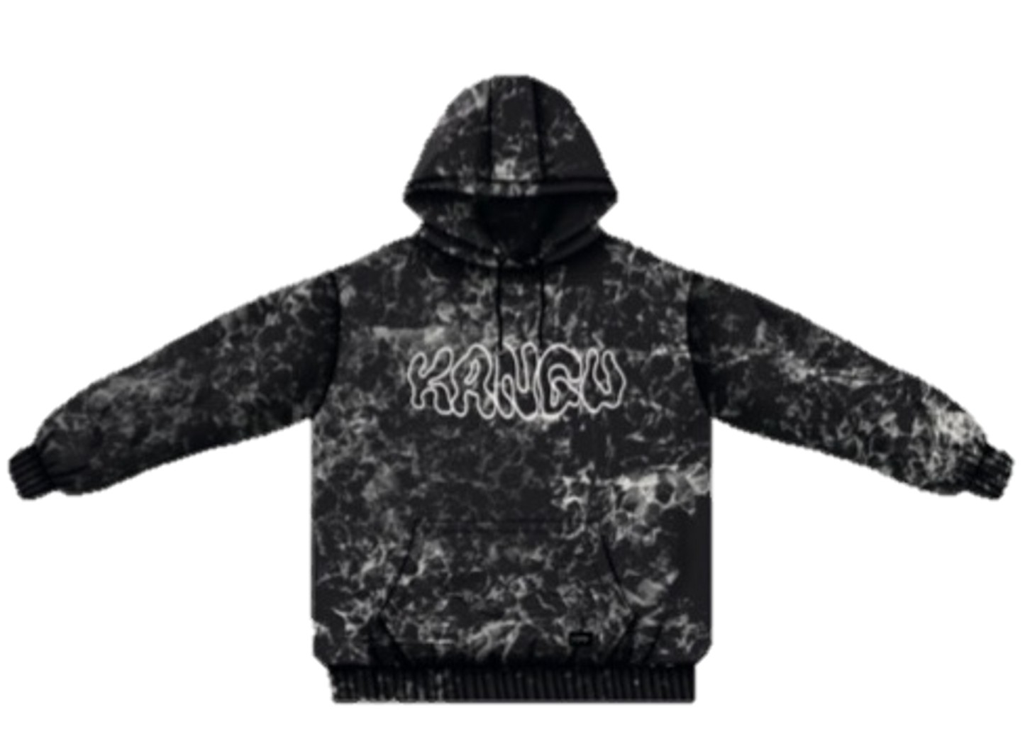 HOODIE KANGU TIE BLACK HOODIES