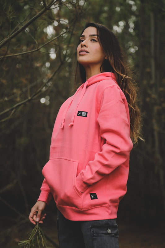 POLERON PINK KANGU WOMAN HOODIES