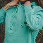 POLERON TURQUOISE KANGU HOODIES WOMAN