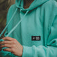 POLERON TURQUOISE KANGU HOODIES WOMAN