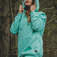 POLERON TURQUOISE KANGU HOODIES WOMAN