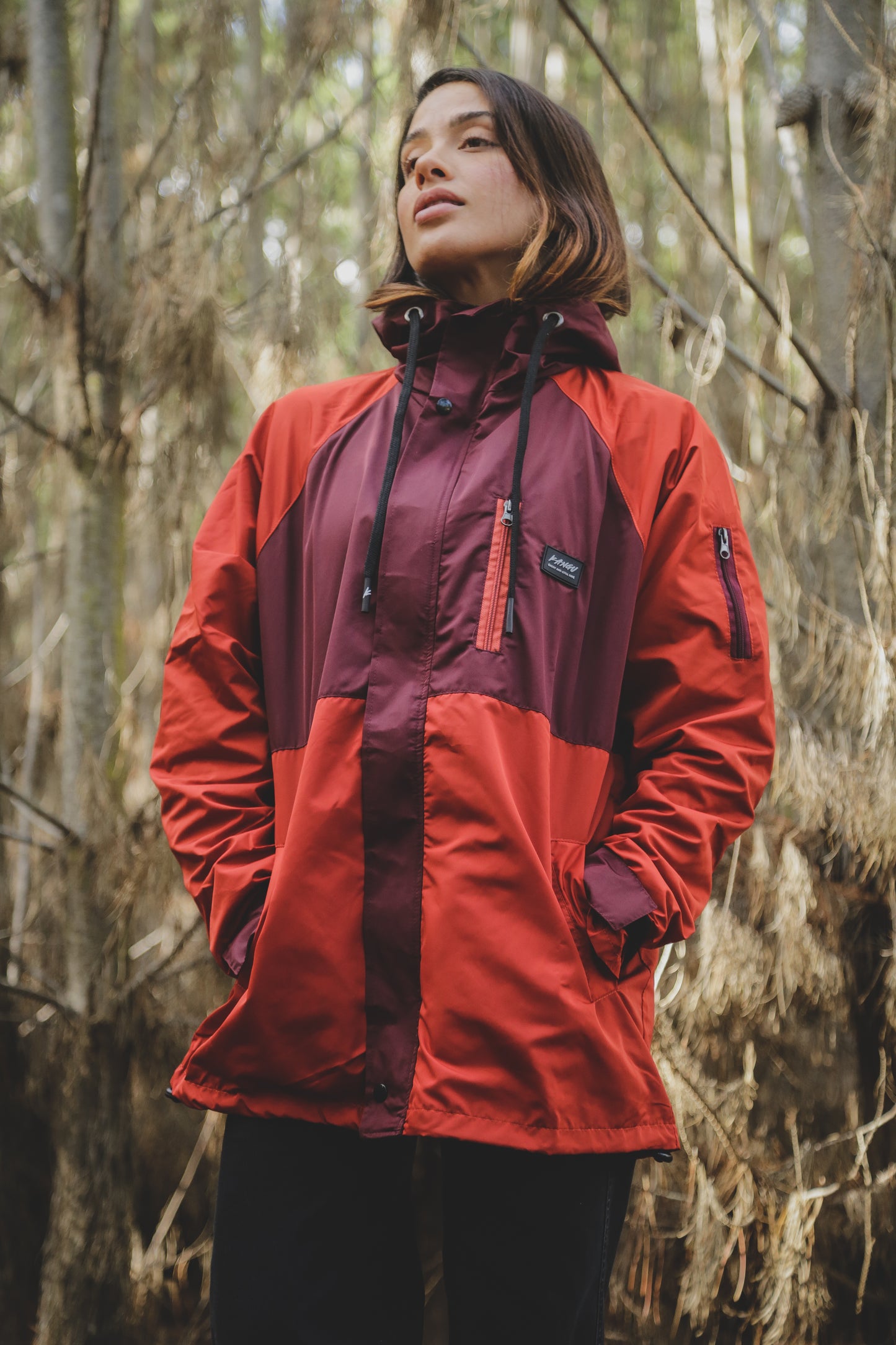 CHAQUETA IMPERMEABLE ROJO KANGU JACKETS