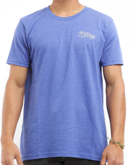 POLERA CAMIONETA / MOTO AZUL DESG KANGU T-SHIRT