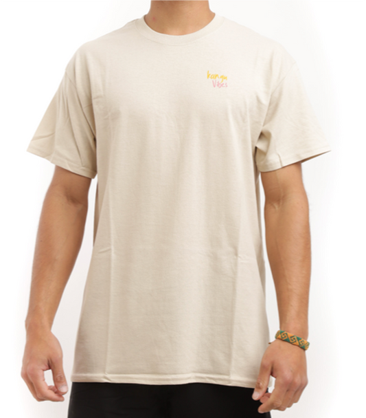 POLERA MANGA CORTA HAWAII BEIGE KANGU T-SHIRT