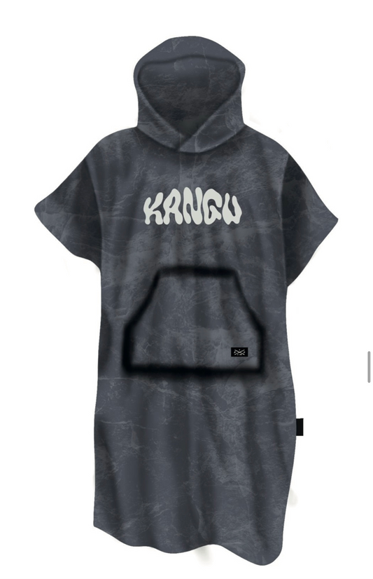 PONCHO TOALLA KANGU NEGRO TIE HOODIES