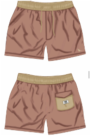 TRAJE BAÑO KANGU BURDEO Shorts