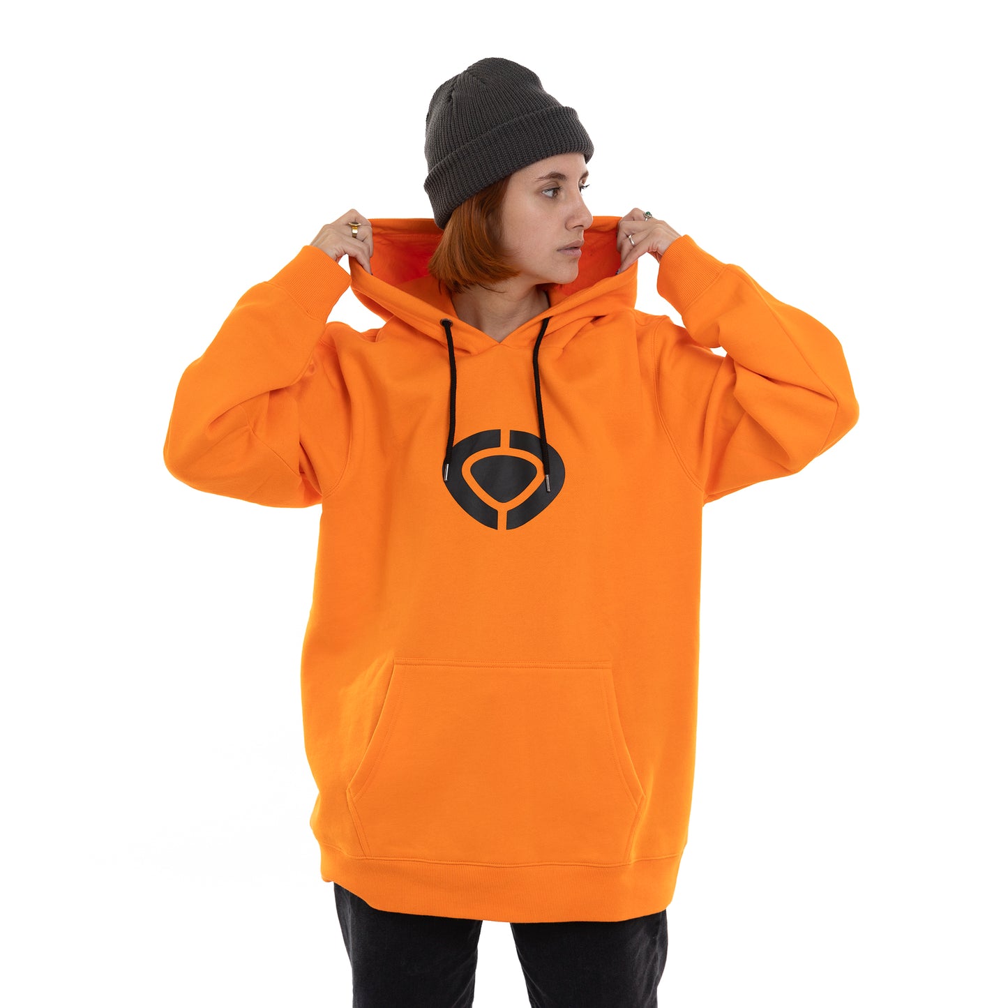 CIRCA BIG LOGO HOOD ORANGE HOODIES