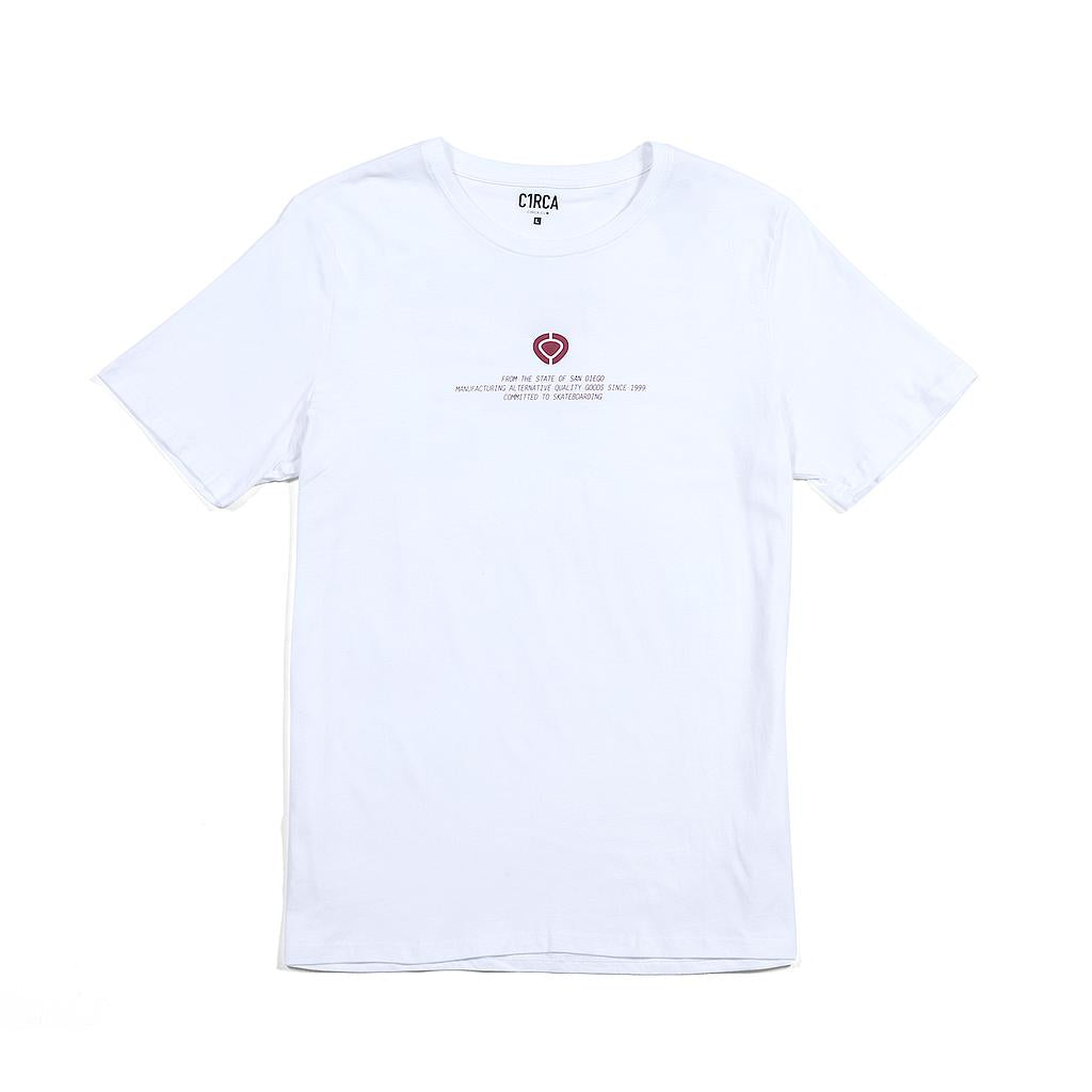 CIRCA LOCK TEE WHITE T-shirt