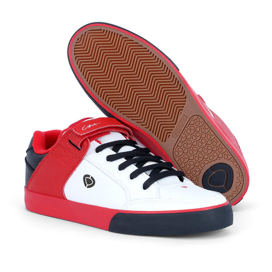 205 VULC - WHITE/RED/BLACK CIRCA SHOES