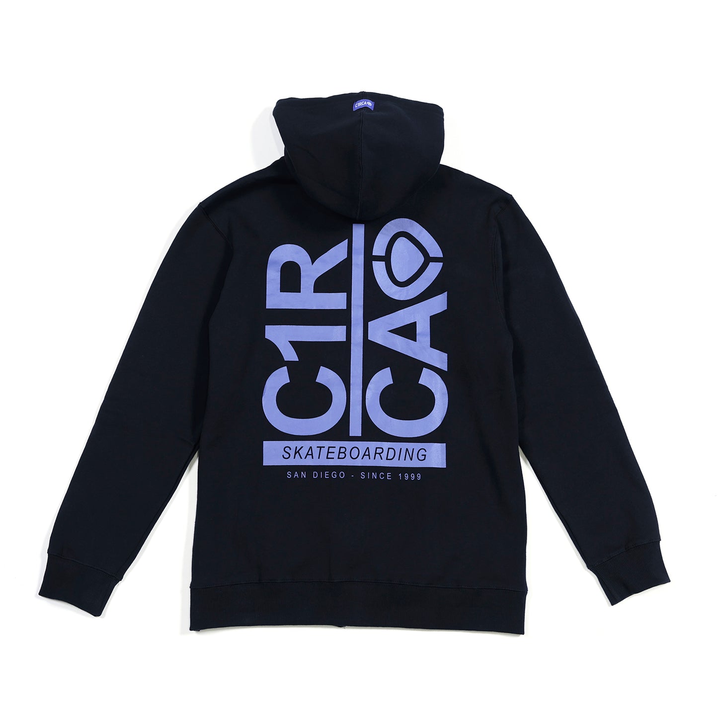 CIRCA BREAK UP ZIP BLACK HOODIES