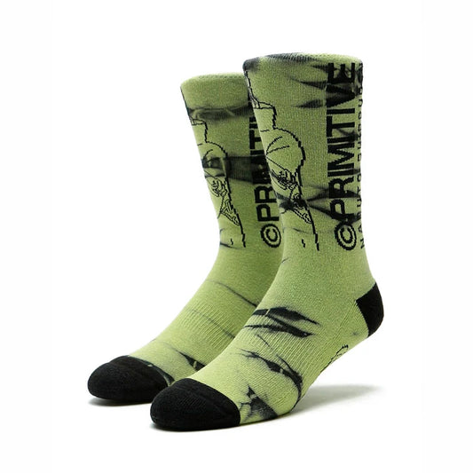 PRIMITIVE KAKUZY WASHED GREEN SOCKS