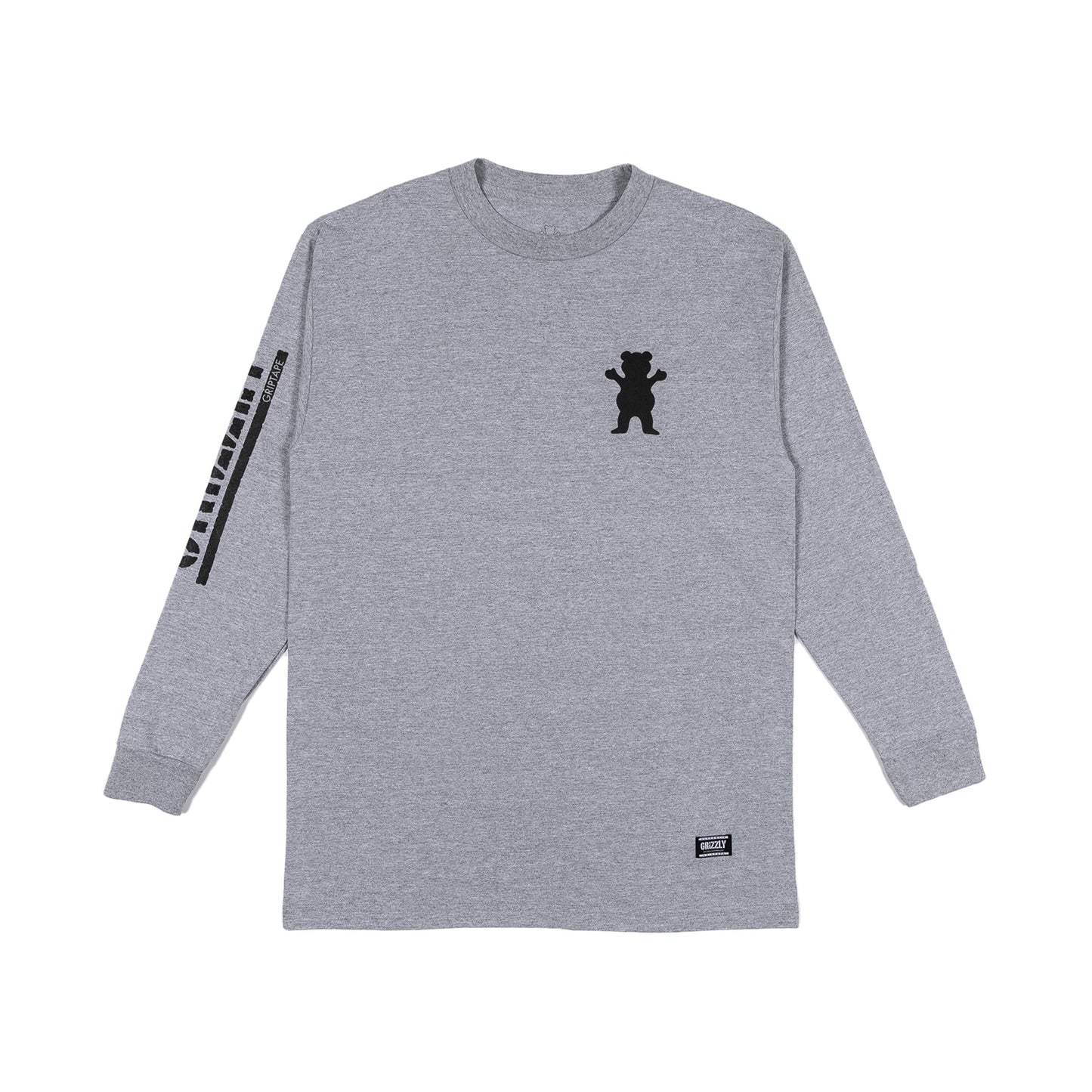 MINI BEAR LS TEE GRAY BLACK LONG-SLEEVE GRIZZLY