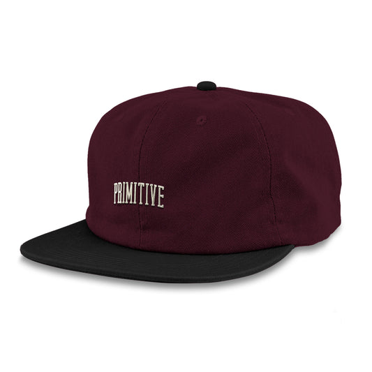 Cap Mini Collegiate 6Panel Unstructured Burgundy CAP PRIMITIVE