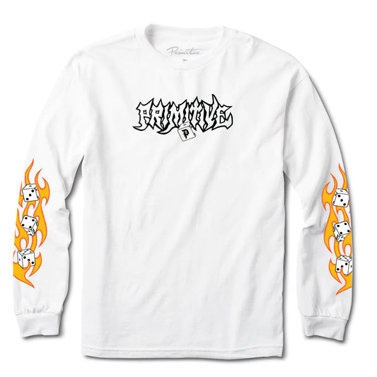 HOT DICE L/S WHITE LONG-SLEEVE PRIMITIVE