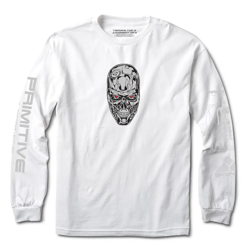 PRIMITIVE SKYNET LS WHITE LONG-SLEEVE