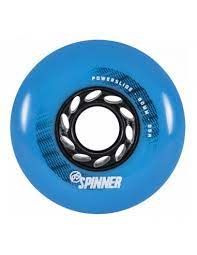 SET RUEDAS SPINNER 80MM BLUE WHITE WHEELS SKATE