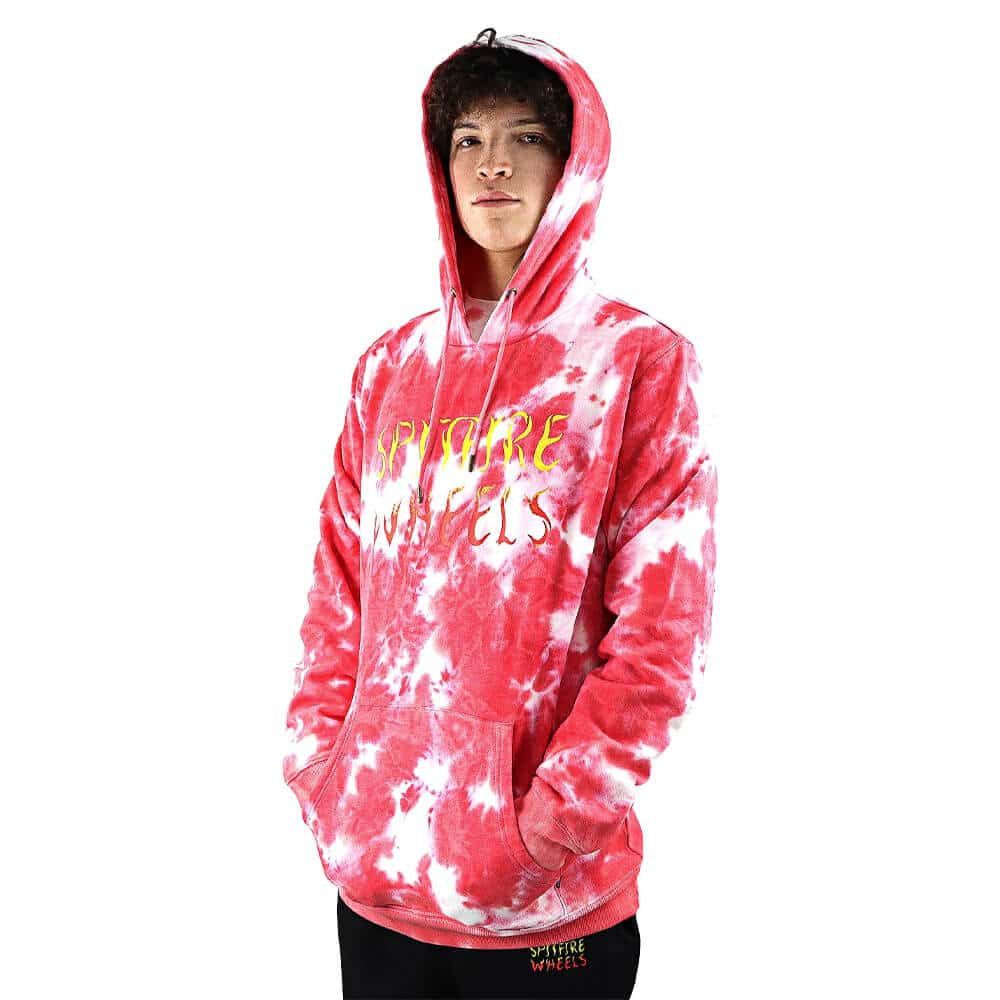 POLERON HOMBRE SPITFIRE BIGHEAD SFW ROSADO BLANCO HOODIES