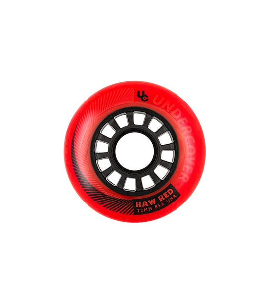 RUEDAS UNDERCOVER RAW 72MM 85A RED WHEELS SKATE