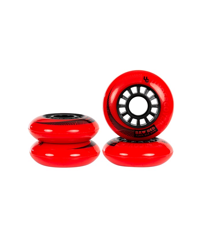 RUEDAS UNDERCOVER RAW 72MM 85A RED WHEELS SKATE